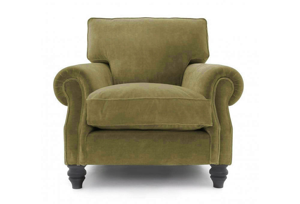 Old Boot Sofas Hepburn Armchair Harmony Velvet Fern