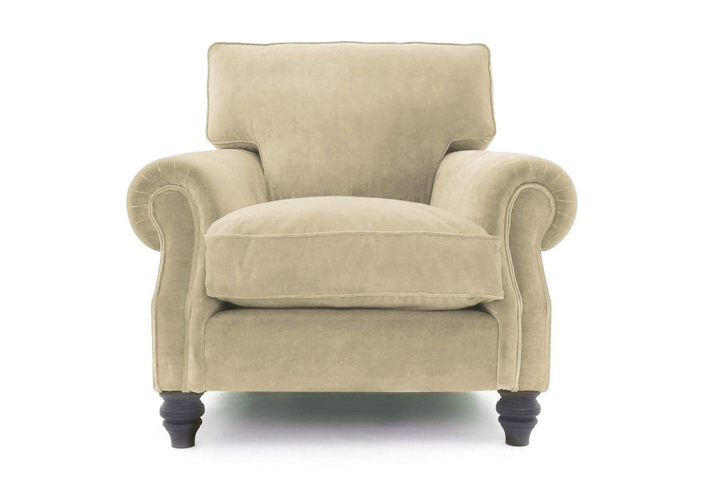 Old Boot Sofas Hepburn Armchair Lazy Linen Champagne