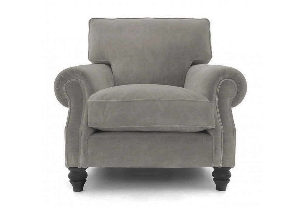Old Boot Sofas Hepburn Armchair Lazy Linen Dove Grey