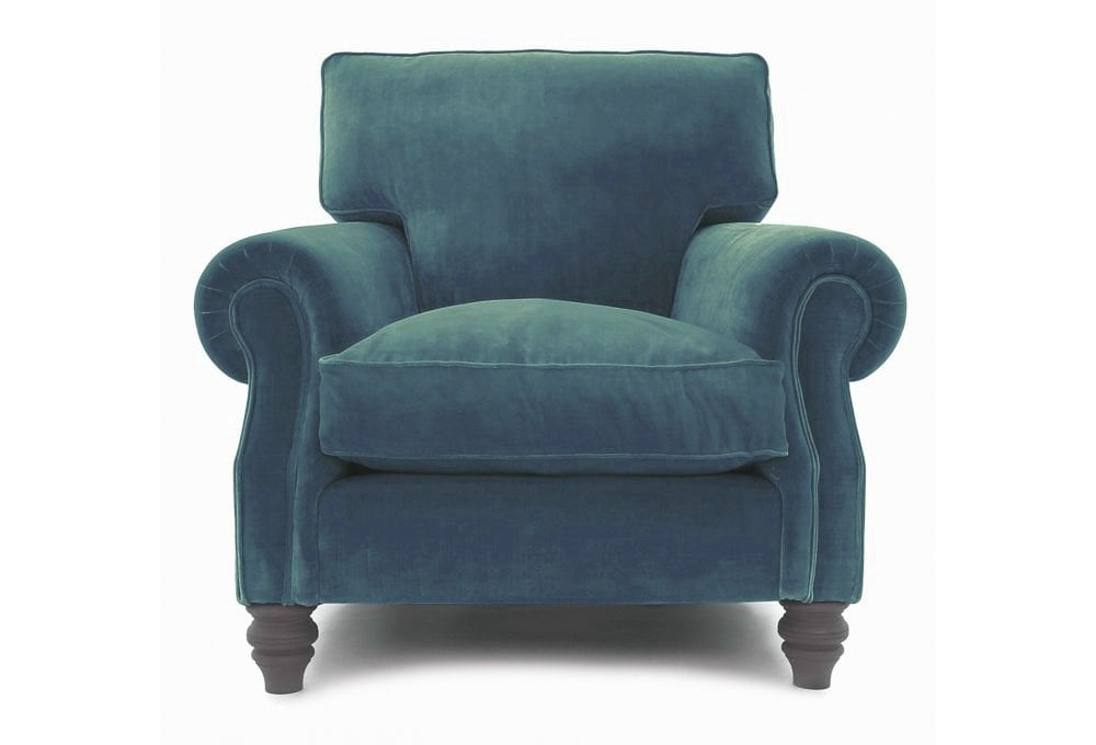 Old Boot Sofas Hepburn Armchair Lazy Linen Marine