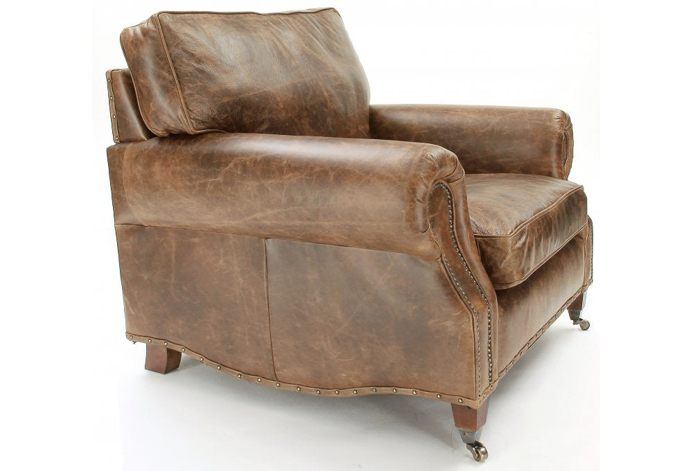 Old Boot Sofas Hepburn Armchair in Vintage Leather Tan