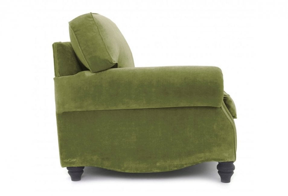 Old Boot Sofas Hepburn Armchair in Vintage Velvet Bracken