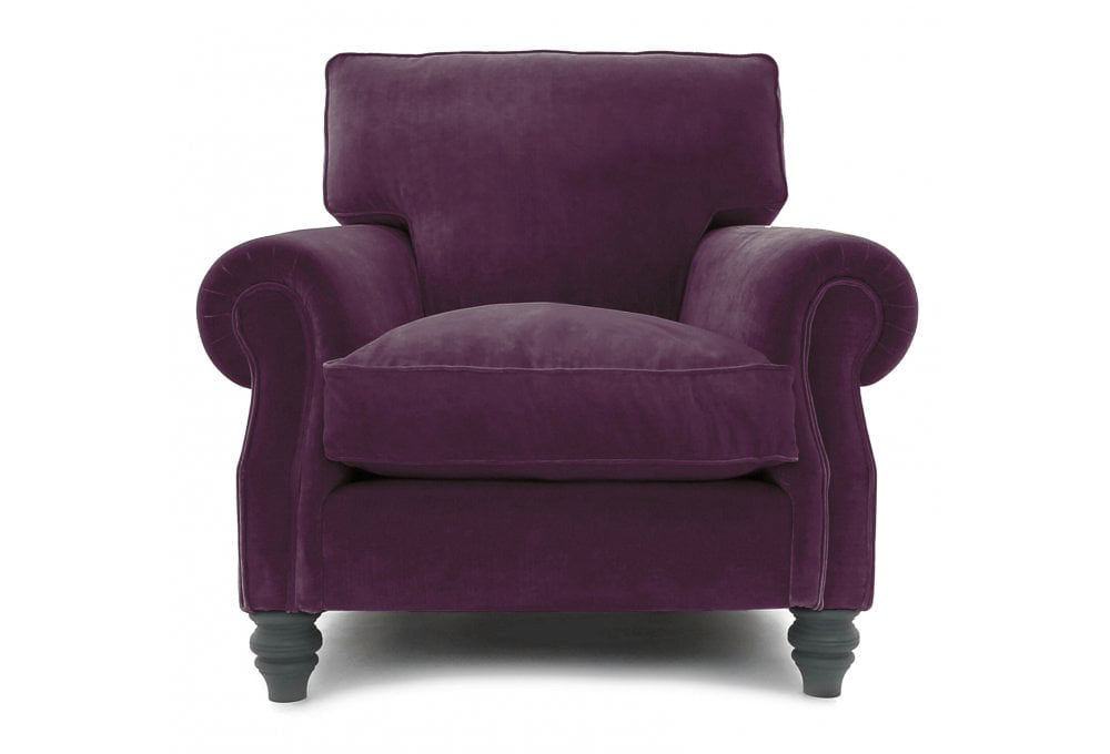 Old Boot Sofas Hepburn Armchair Vintage Velvet Fig