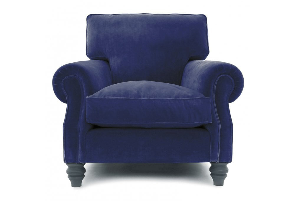 Old Boot Sofas Hepburn Armchair Vintage Velvet Midnight