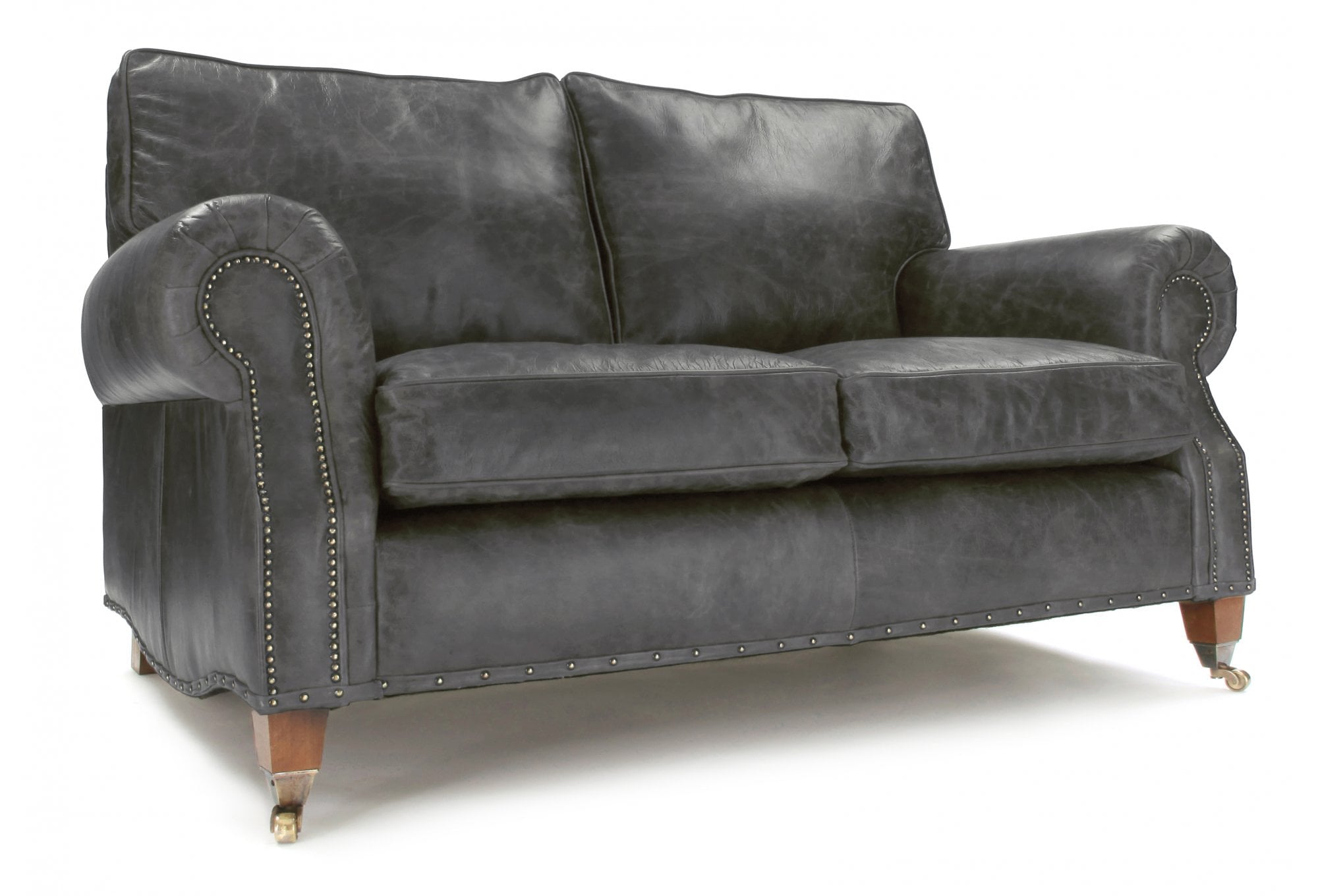 Old Boot Sofas Hepburn 2 Seater Sofa in Vintage Leather Slate