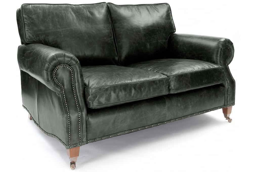 Old Boot Sofas Hepburn 3 Seater Sofa in Vintage Leather Black