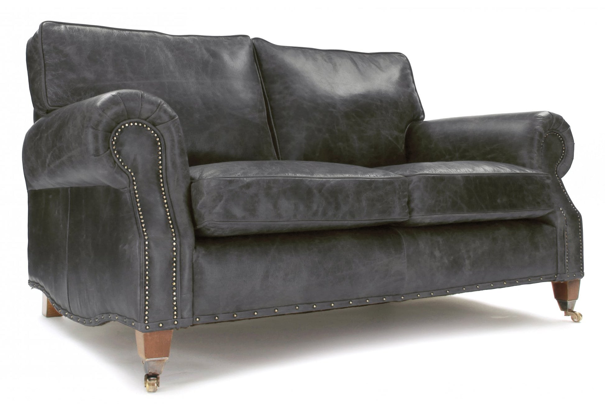 Old Boot Sofas Hepburn 3 Seater Sofa in Vintage Leather Slate