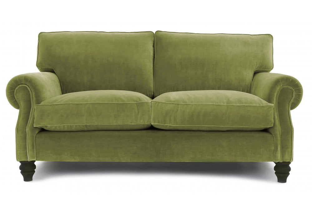 Old Boot Sofas Hepburn 3 Seater Sofa in Vintage Velvet Bracken