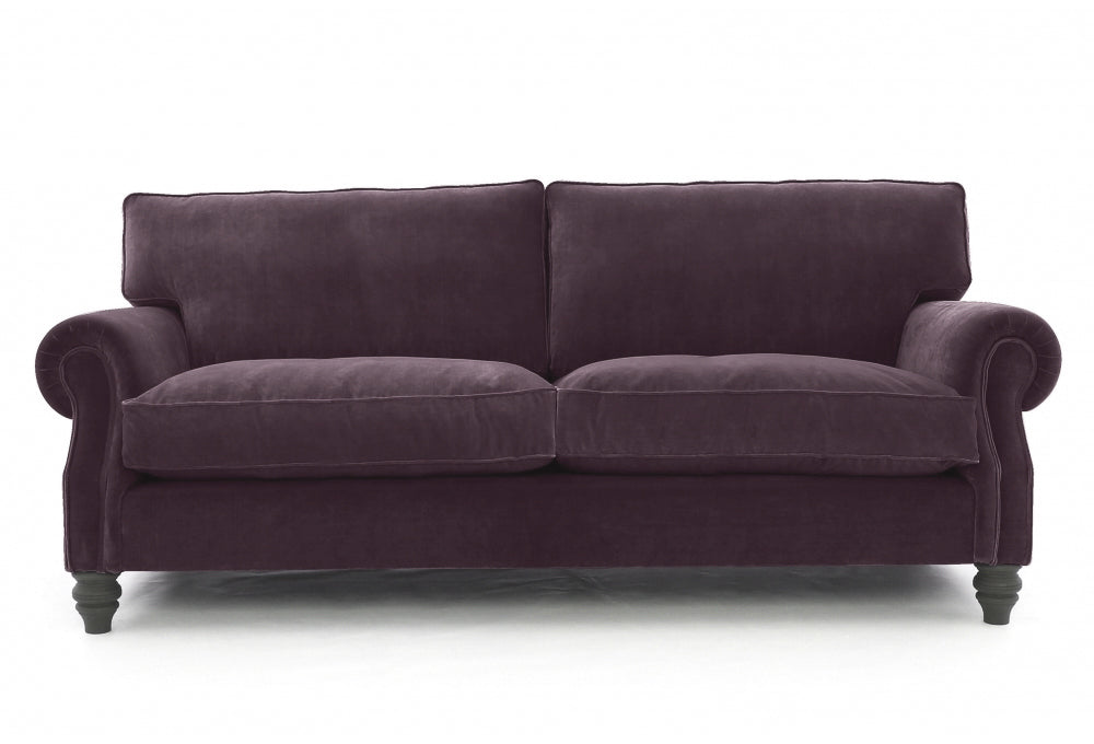 Old Boot Sofas Hepburn Sofa Harmony Velvet Mulberry