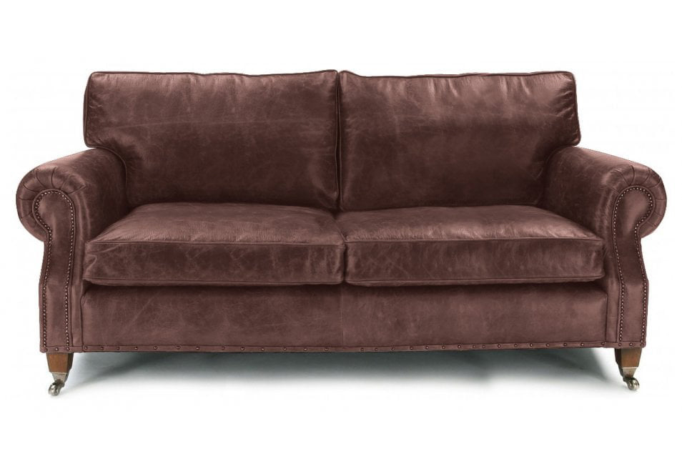 Old Boot Sofas Hepburn 4 Seater Sofa in Vintage Leather Brown
