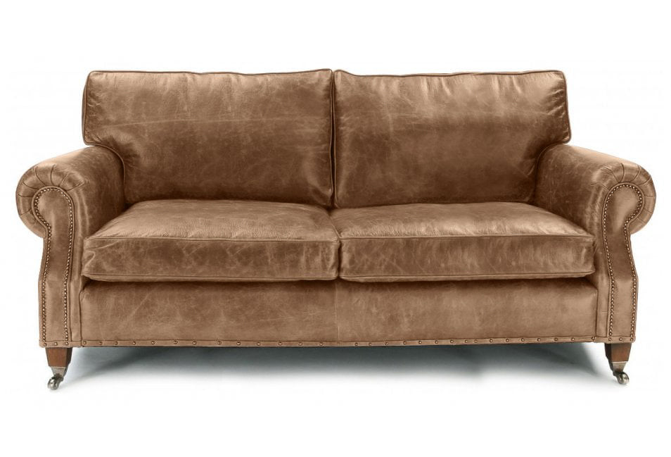 Old Boot Sofas Hepburn 4 Seater Sofa in Vintage Leather Tan