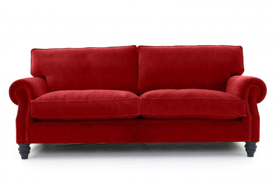 Old Boot Sofas Hepburn Sofa Vintage Velvet Scarlet