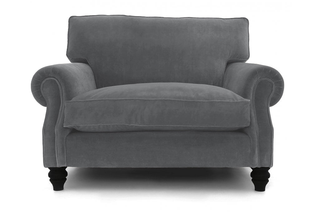 Old Boot Sofas Hepburn Love Seat Aged Velvet Ash