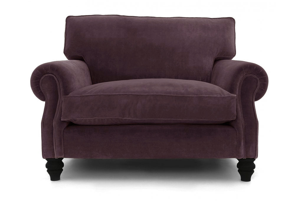 Old Boot Sofas Hepburn Love Seat Aged Velvet Iris