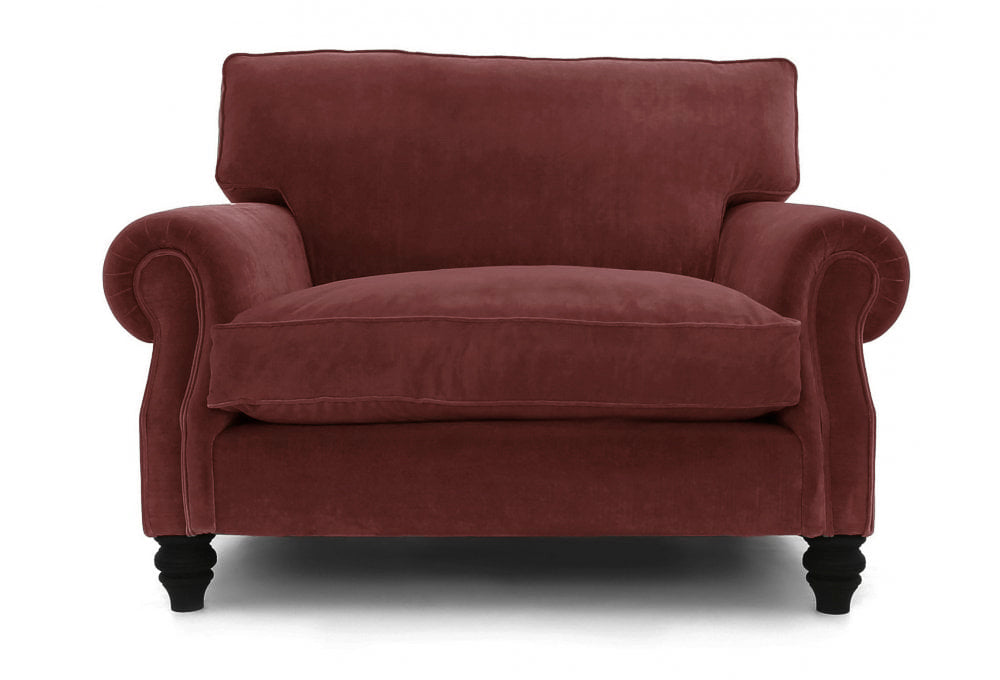 Old Boot Sofas Hepburn Love Seat Aged Velvet Pinot