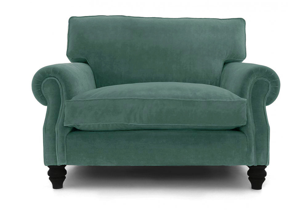 Old Boot Sofas Hepburn Love Seat Aged Velvet Powder
