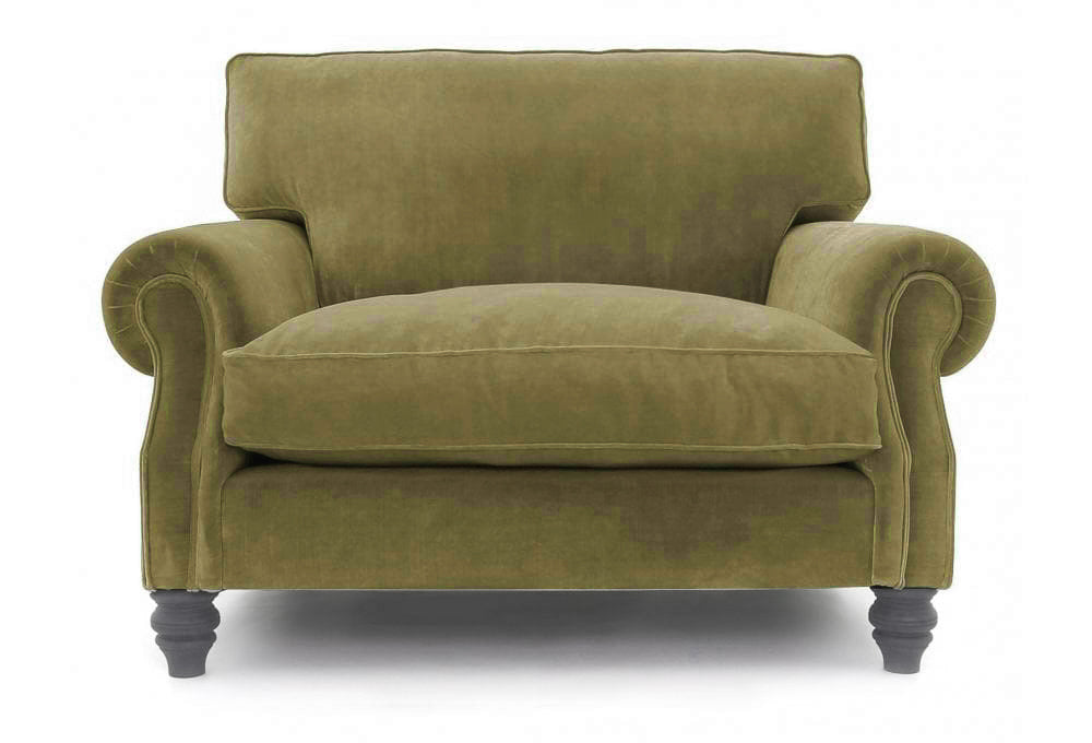 Old Boot Sofas Hepburn Love Seat Harmony Velvet Fern