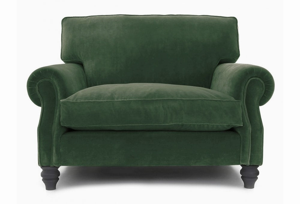 Old Boot Sofas Hepburn Love Seat Harmony Velvet Seaweed