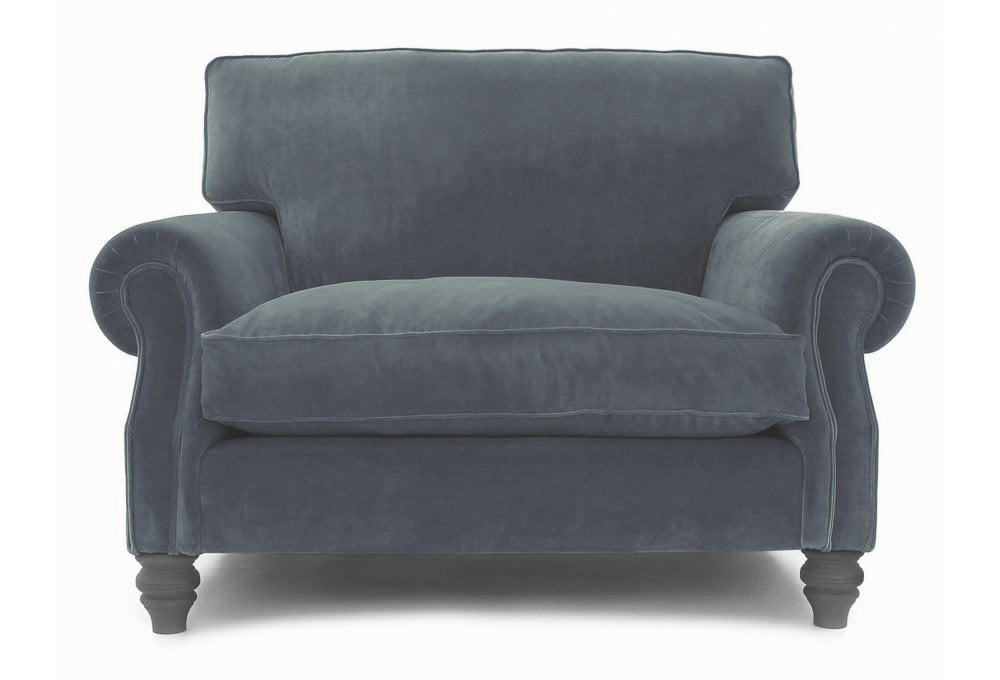 Old Boot Sofas Hepburn Love Seat Lazy Linen Battleship