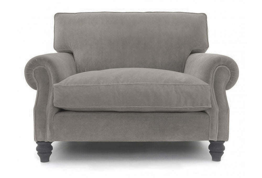 Old Boot Sofas Hepburn Love Seat Lazy Linen Dove Grey