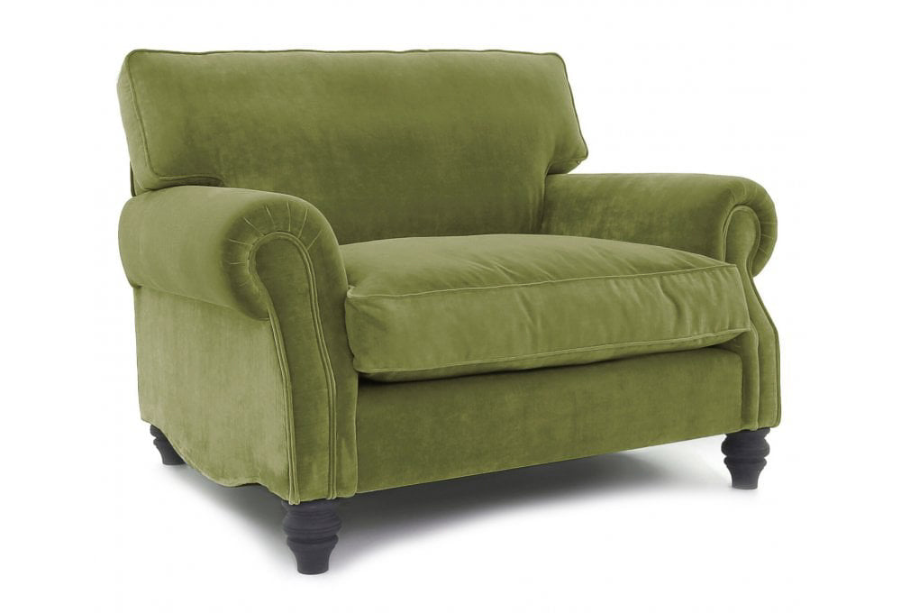 Old Boot Sofas Hepburn Love Seat in Vintage Velvet Bracken