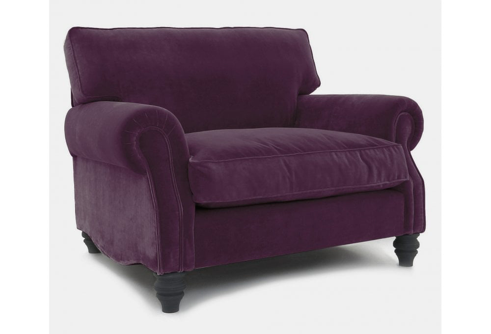 Old Boot Sofas Hepburn Love Seat Vintage Velvet Fig