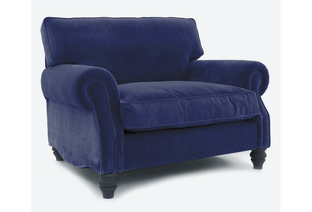 Old Boot Sofas Hepburn Love Seat Vintage Velvet Midnight