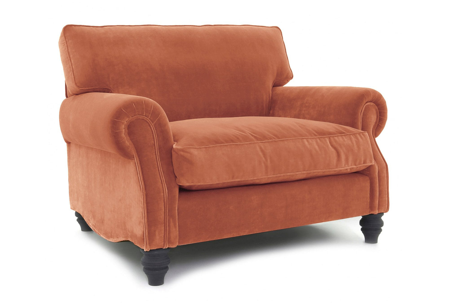 Old Boot Sofas Hepburn Love Seat Vintage Velvet Rose Clay