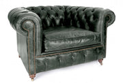 Old Boot Sofas Historian Armchair in Vintage Leather Black