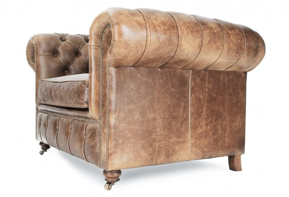 Old Boot Sofas Historian Armchair in Vintage Leather Tan