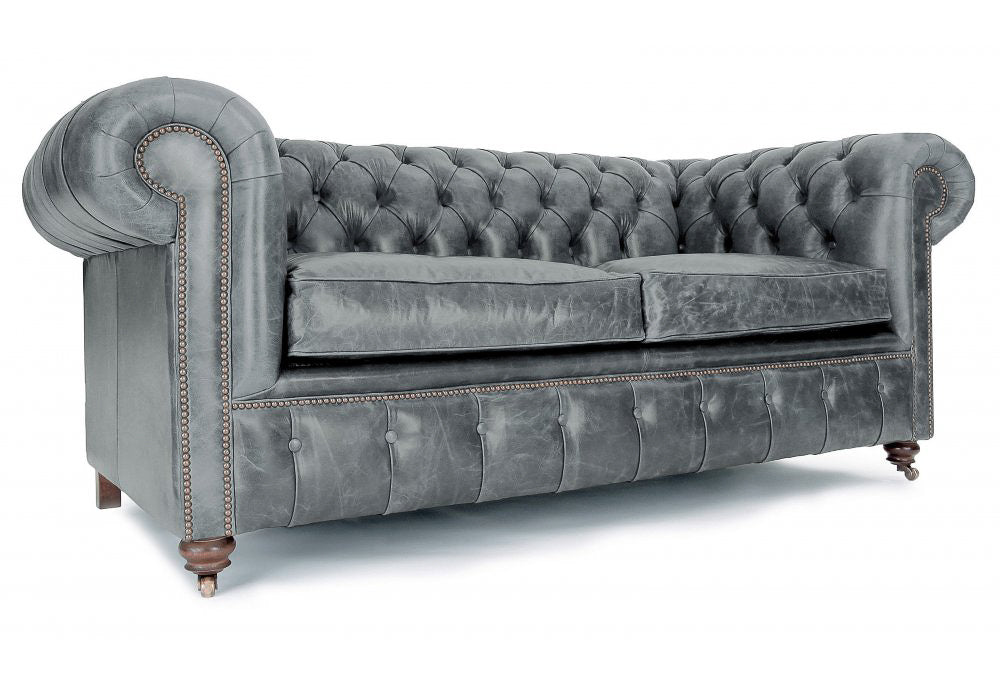Old Boot Sofas Historian Sofa Vintage Leather Grey