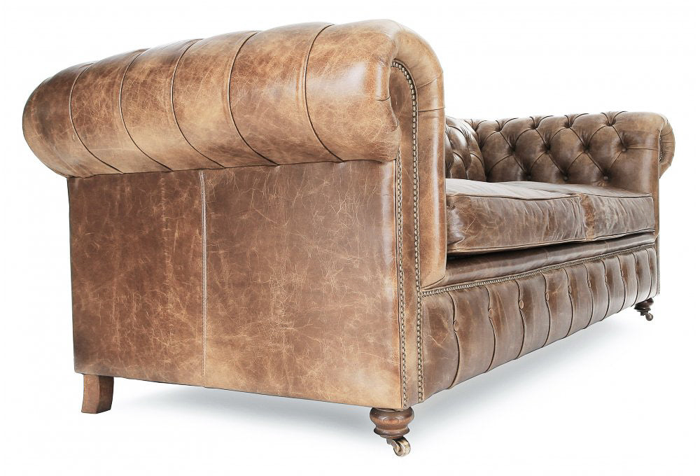 Old Boot Sofas Historian 3 Seater Sofa in Vintage Leather Tan