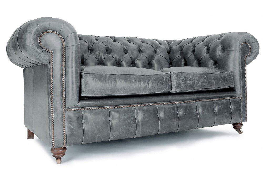 Old Boot Sofas Historian Sofa Vintage Leather Grey