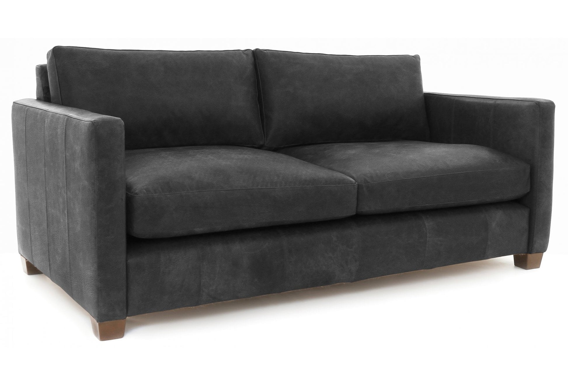 Old Boot Sofas Hutch Sofa Hobnail Leather Graphite