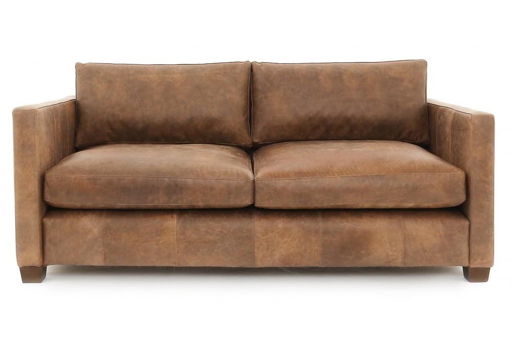 Old Boot Sofas Hutch 3 Seater Sofa in Vintage Leather Tan