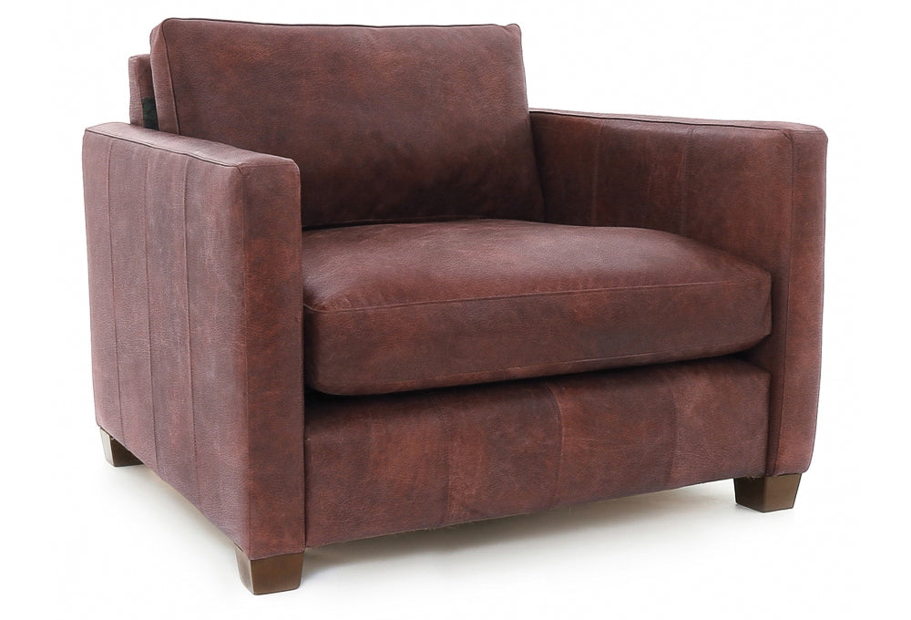 Old Boot Sofas Hutch Love Seat Hobnail Leather Conker