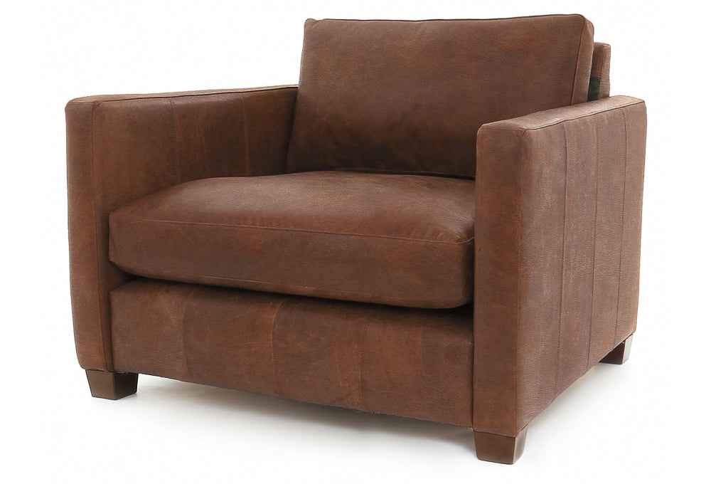 Old Boot Sofas Hutch Love Seat Hobnail Leather Mocca