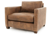 Old Boot Sofas Hutch Love Seat in Vintage Leather Tan