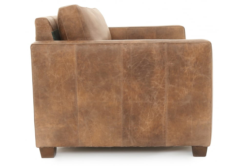 Old Boot Sofas Hutch Love Seat in Vintage Leather Tan