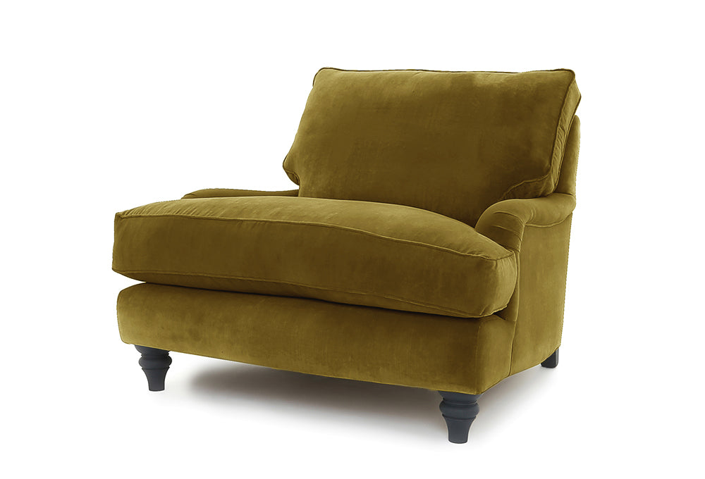 Old Boot Sofas Howard Armchair Aged Velvet Ochre