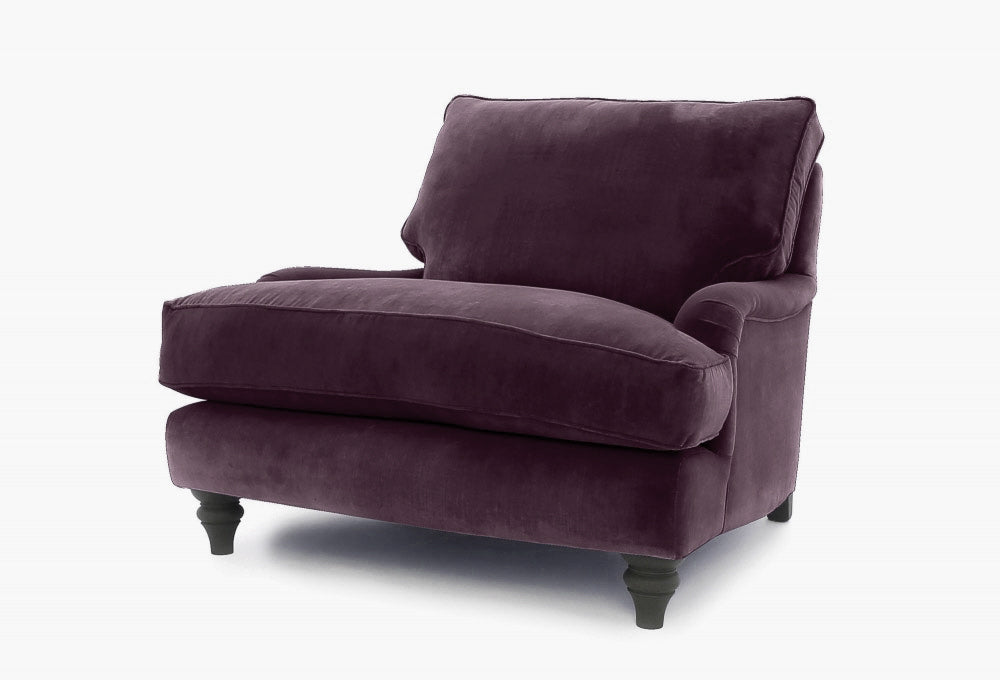 Old Boot Sofas Howard Armchair Harmony Velvet Mulberry