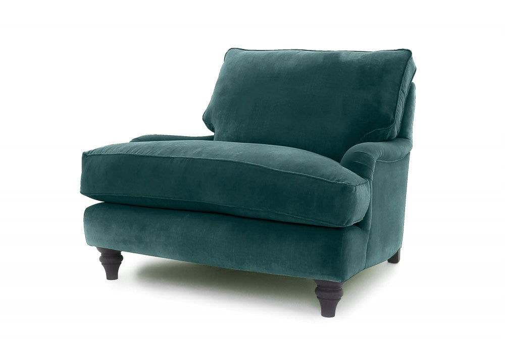 Old Boot Sofas Howard Armchair Harmony Velvet Peacock