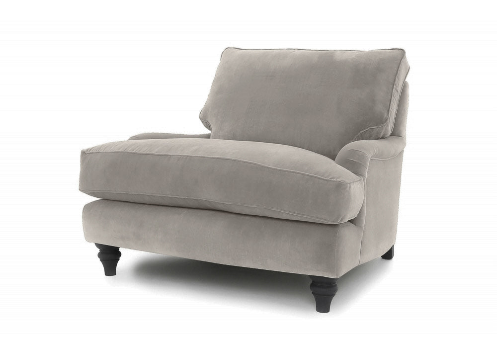 Old Boot Sofas Howard Armchair Lazy Linen Dove Grey