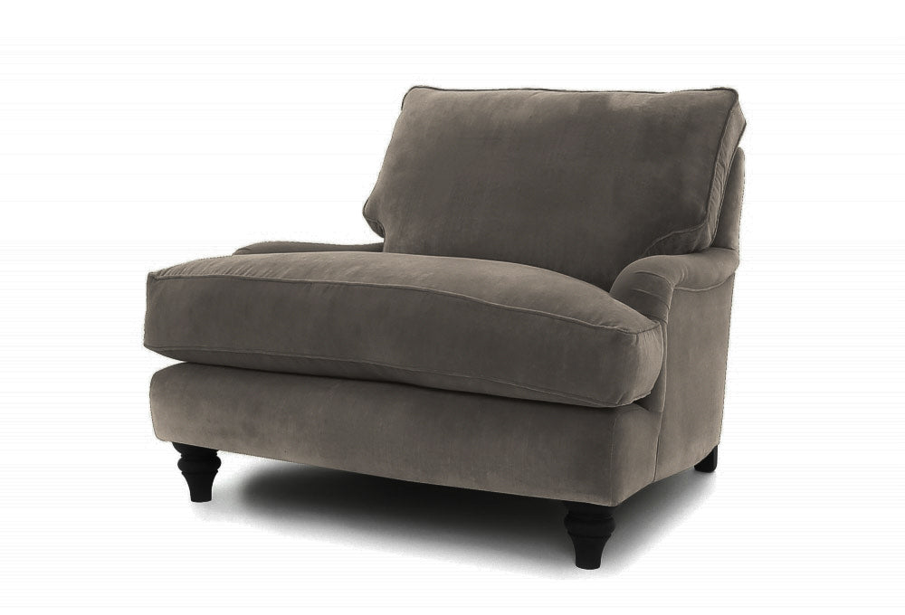 Old Boot Sofas Howard Armchair Mellow Fabric Charcoal