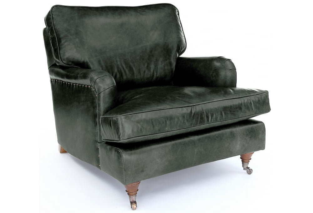 Old Boot Sofas Howard Armchair Vintage Leather Black