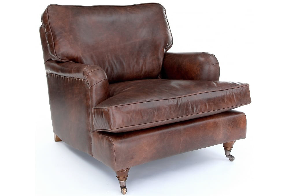 Old Boot Sofas Howard Armchair Vintage Leather Brown
