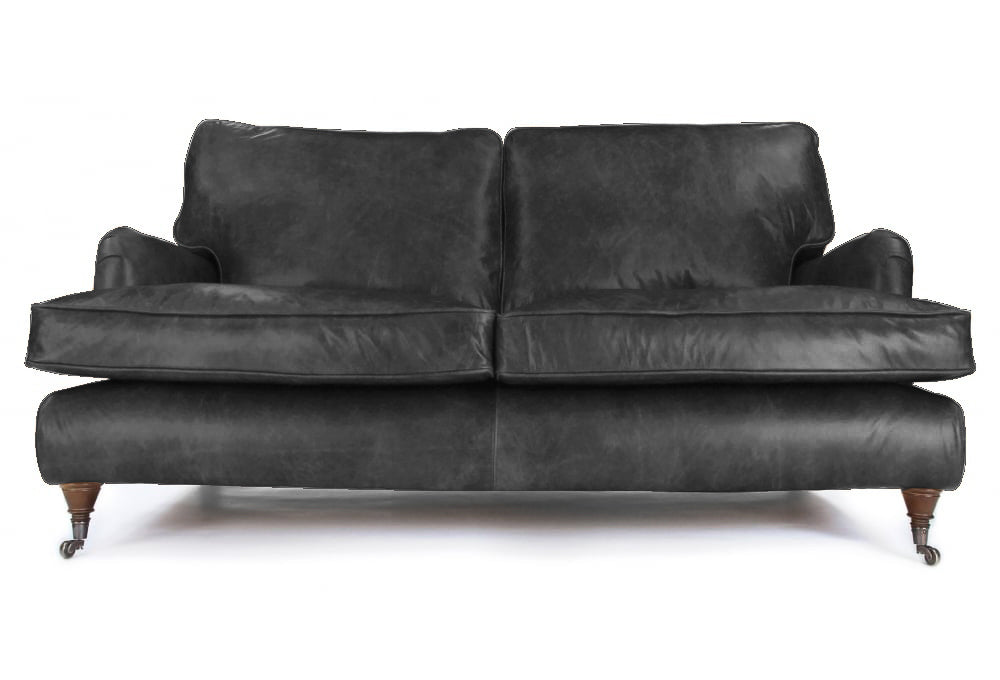 Old Boot Sofas Howard Sofa Hobnail Leather Graphite