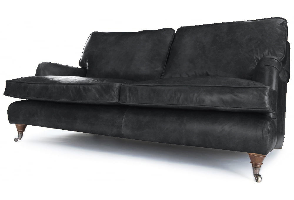 Old Boot Sofas Howard Sofa Hobnail Leather Graphite
