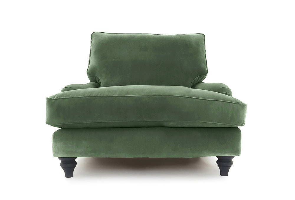 Old Boot Sofas Howard Love Seat in Aged Velvet Seaglass