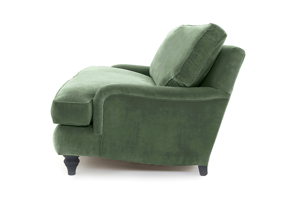 Old Boot Sofas Howard Love Seat in Aged Velvet Seaglass